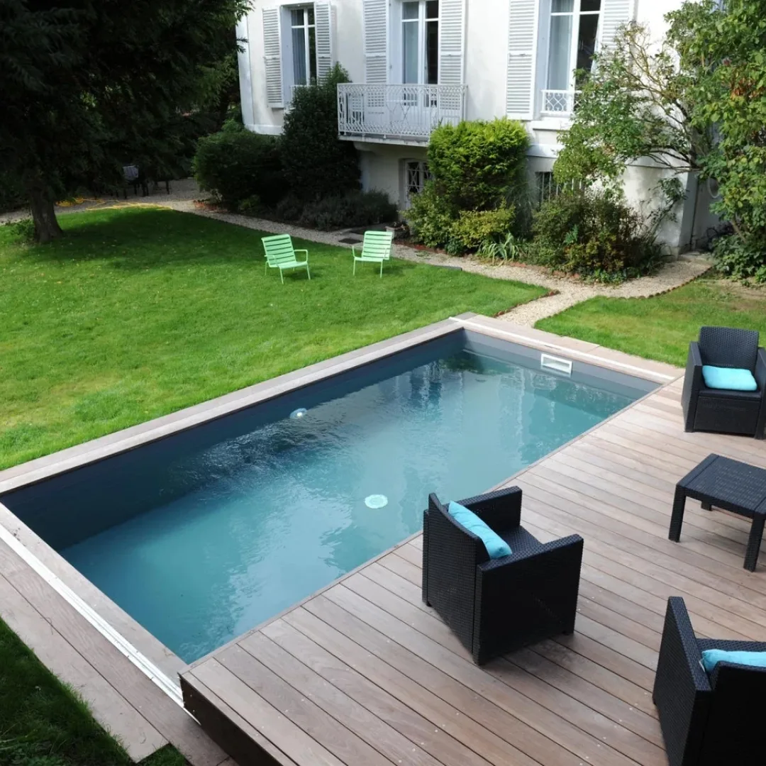 Раздвижная терраса для бассейна в Пскове